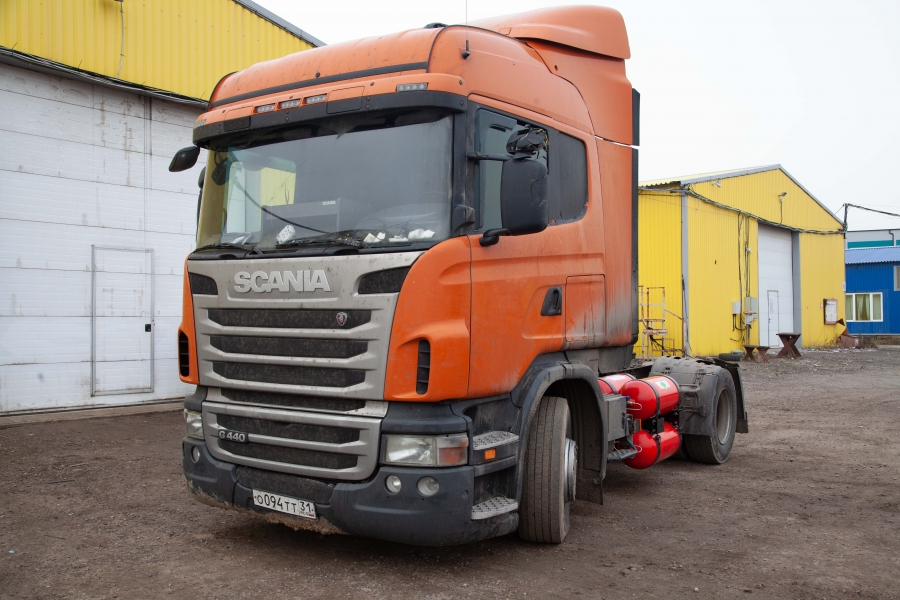 Установка ГБО на седельный тягач SCANIA
