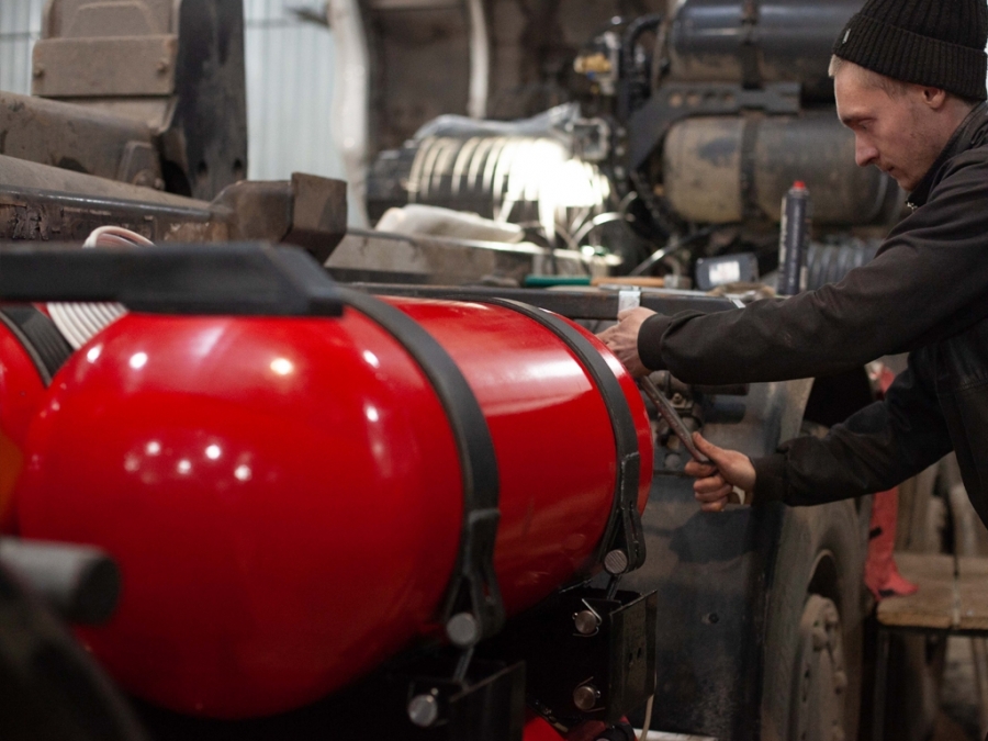 Установка ГБО на тягач SCANIA