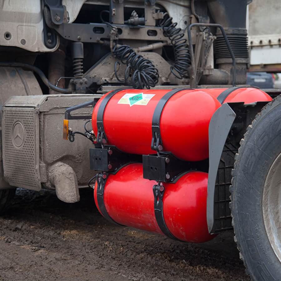 Газодизельная система на тягач Mercedes-Benz