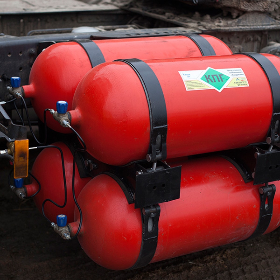 Газодизельная система на тягач Mercedes-Benz